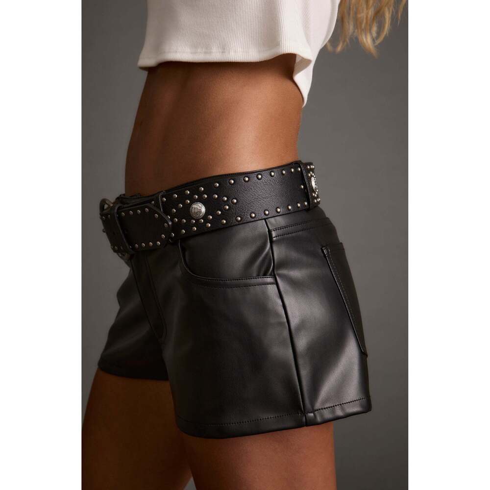 12th Tribe Asher Black Studded Belt Size M/LM/L